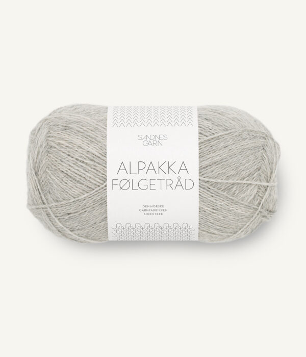 Sandnes-Garn-Alpakka-Folgetrad-1032-Light-Grey-Heathered Sandnes Garn Alpakka Følgetråd 1032 Light Grey Melange