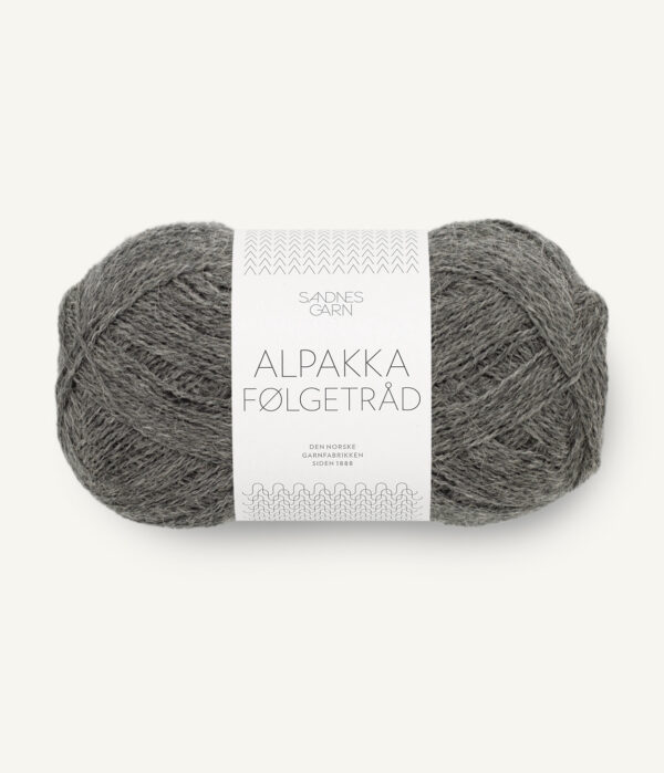 Sandnes-Garn-Alpakka-Folgetrad-1053-Dark-Grey-Heathered Sandnes Garn Alpakka Følgetråd 1053 Dark Grey Melange