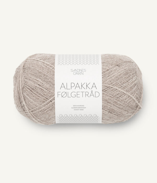Sandnes-Garn-Alpakka-Folgetrad-2650-Light-Beige-Heathered Sandnes Garn Alpakka Følgetråd 2650 Beige Melange