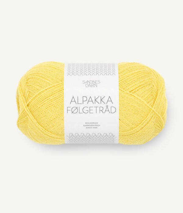 Sandnes-Garn-Alpakka-Folgetrad-9004-Lemon Sandnes Garn Alpakka Følgetråd 9004 Lemon