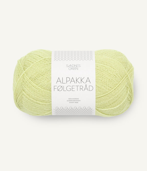 Sandnes-Garn-Alpakka-Folgetrad-9523-Lime-Punch Sandnes Garn Alpakka Følgetråd 9523 Lime Punch