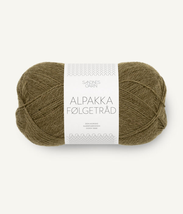 Sandnes-Garn-Alpakka-Folgetrad-9873-Dark-Olive Sandnes Garn Alpakka Følgetråd 9873 Dark Olive