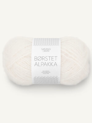Sandnes Garn Børstet Alpakka – 1001 Bright White Sandnes Garn Børstet Alpakka - 1001 Bright White