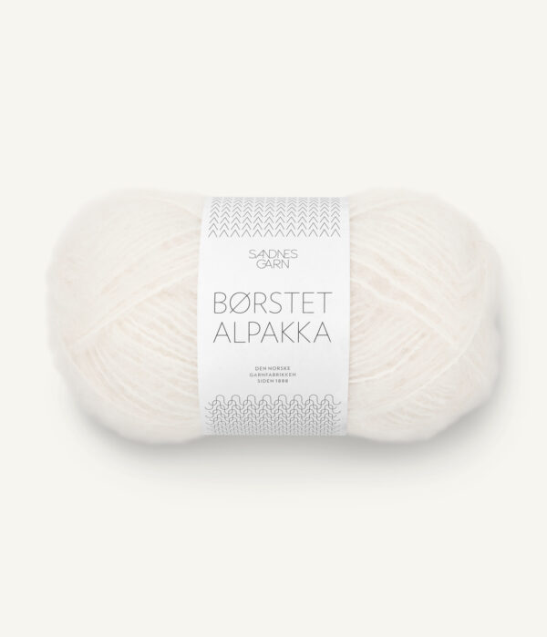 Sandnes Garn Børstet Alpakka - 1001 Bright White Sandnes Garn Børstet Alpakka - 1001 Bright White