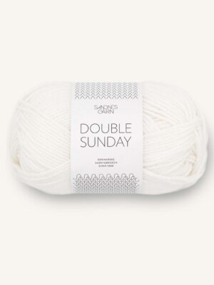 Sandnes Garn Double Sunday – 1001 Bright White Sandnes Garn Double Sunday - 1001 Bright White