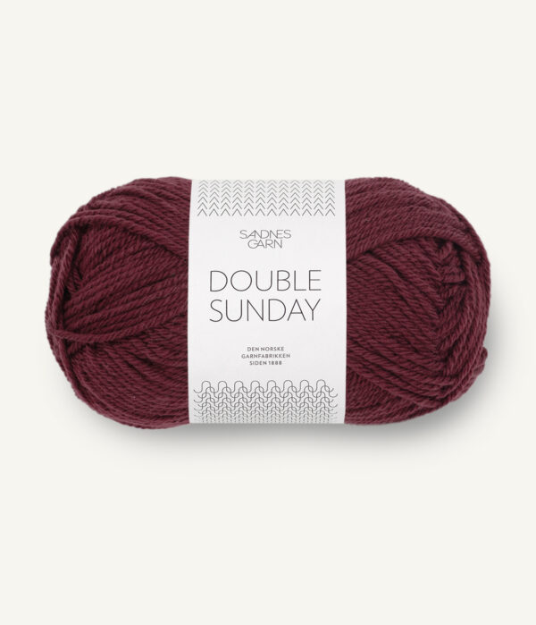 Sandnes Garn Double Sunday - 4372 Deep Burgundy Sandnes Garn Double Sunday - 4372 Deep Burgundy