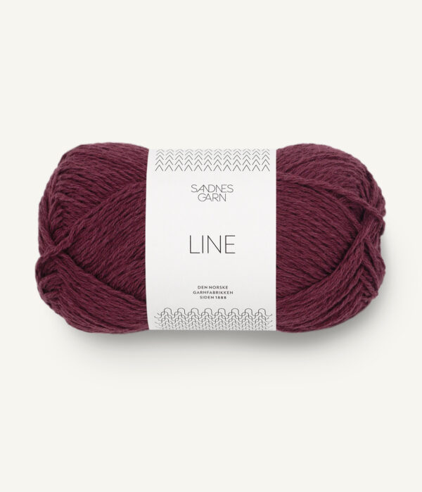 Sandnes Garn Line - 4372 Deep Burgundy Sandnes Garn Line - 4372 Deep Burgundy