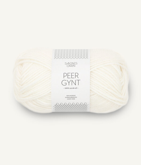 Sandnes Garn Peer Gynt - 1001 Bright White Sandnes Garn Peer Gynt - 1001 Bright White
