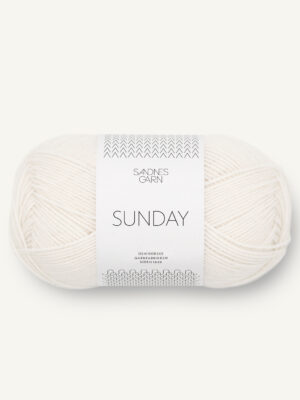 Sandnes Garn Sunday – 1001 Bright White Sandnes Garn Sunday - 1001 Bright White