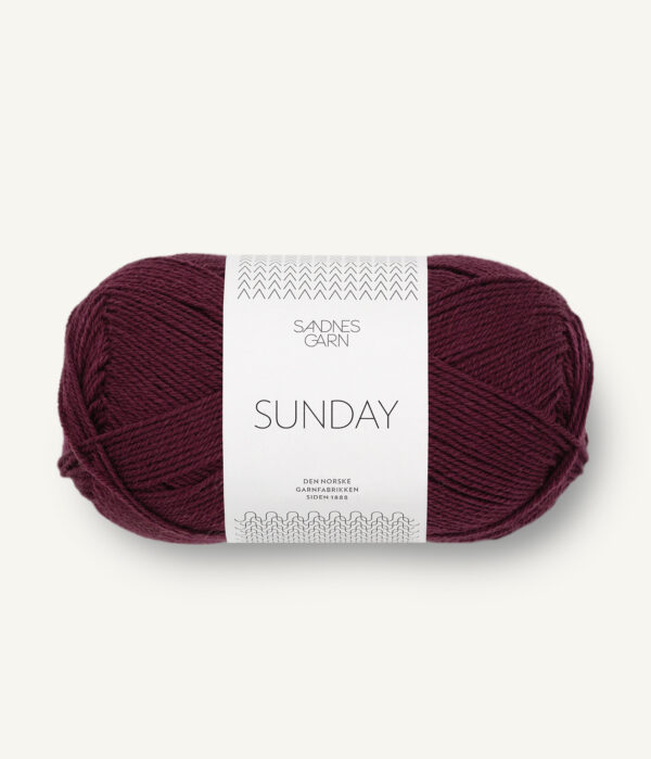 Sandnes Garn Sunday - 4372 Deep Burgundy Sandnes Garn Sunday - 4372 Deep Burgundy