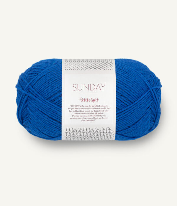 Sandnes Garn Sunday - 6046 PetiteKnit Electric Blue Sandnes Garn Sunday - 6046 PetiteKnit Electric Blue