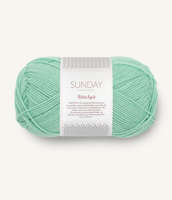 Sandnes Garn Sunday - 7723 PetiteKnit Mint Sandnes Garn Sunday - 7723 PetiteKnit Mint