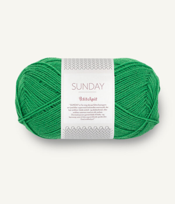 Sandnes Garn Sunday - 8236 PetiteKnit Statement Green Sandnes Garn Sunday - 8236 PetiteKnit Statement Green
