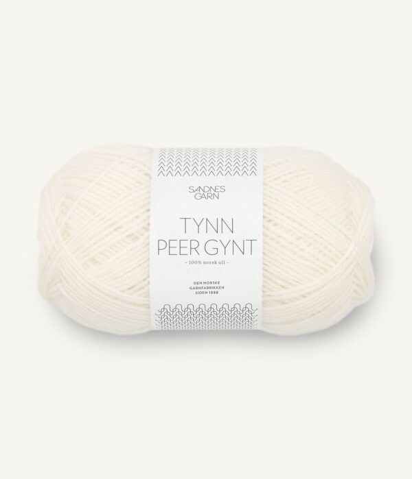 Sandnes Garn Tynn Peer Gynt - 1002 White Sandnes Garn Tynn Peer Gynt - 1002 White
