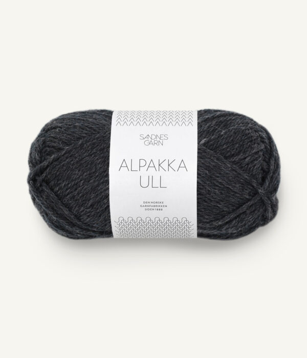 Sandnes Garn Alpakka Ull - 1088 Charcoal Grey Heather Sandnes Garn Alpakka Ull - 1088 Charcoal Grey Heather
