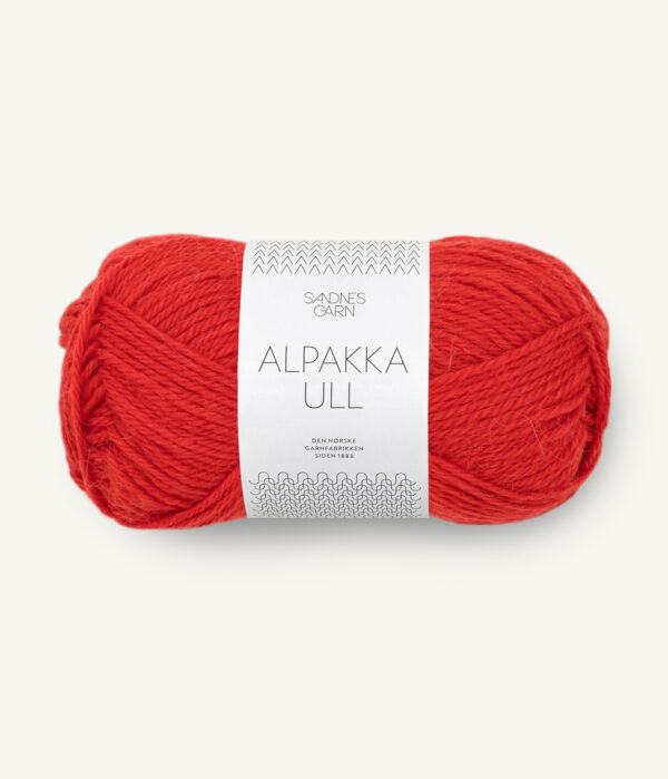 Sandnes Garn Alpakka Ull - 4018 Scarlet Red Sandnes Garn Alpakka Ull - 4018 Scarlet Red