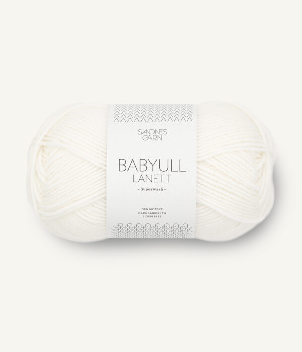 Sandnes-Garn-Baby-wool-lanett-1001-Optical-White Sandnes Garn Baby Ull Lanett 1001 True White