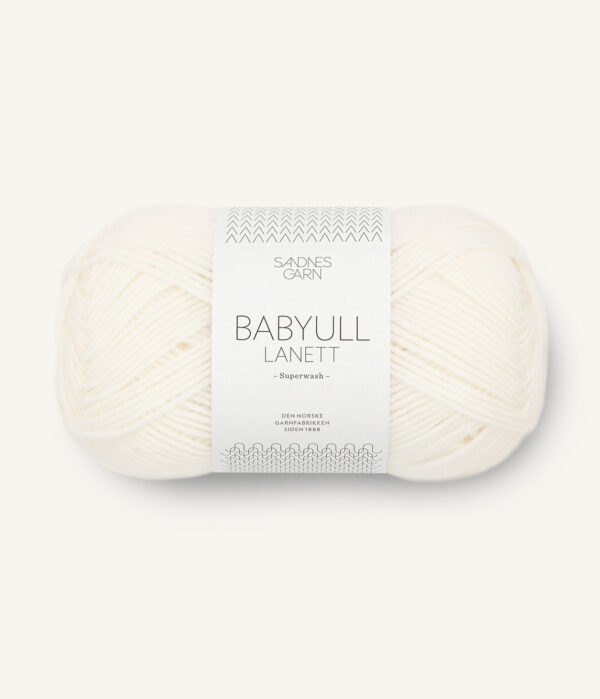 Sandnes-Garn-Baby-wool-lanett-1012-Natural Sandnes Garn Baby Ull Lanett 1012 Natural White