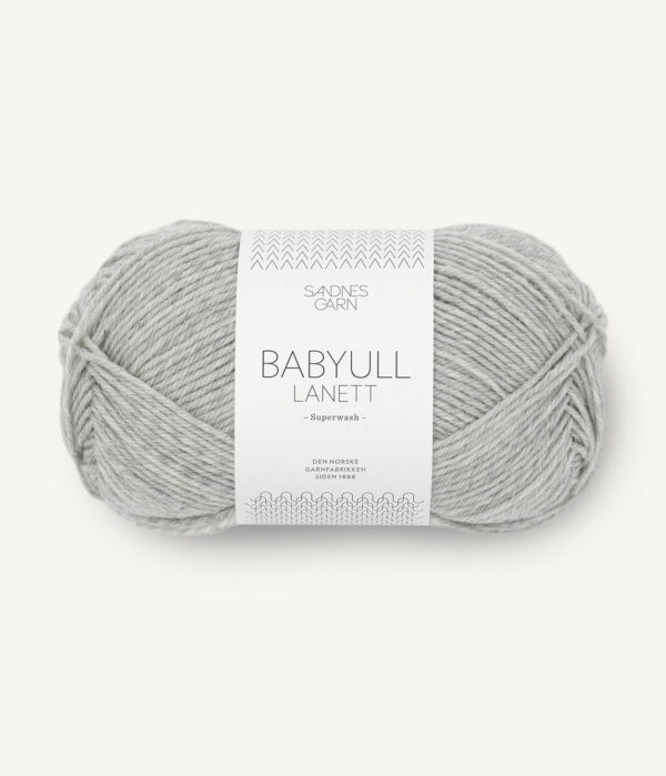 Sandnes-Garn-Baby-wool-lanett-1022-Light-Grey-Heathered Sandnes Garn Baby Ull Lanett 1022 Light Grey Melange