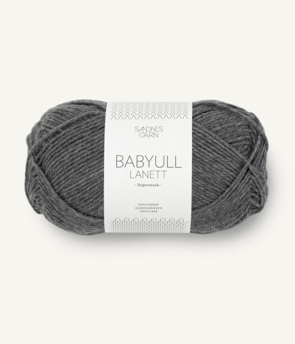 Sandnes-Garn-Baby-wool-lanett-1053-Dark-Grey-Heathered Sandnes Garn Baby Ull Lanett 1053 Dark Grey Melange