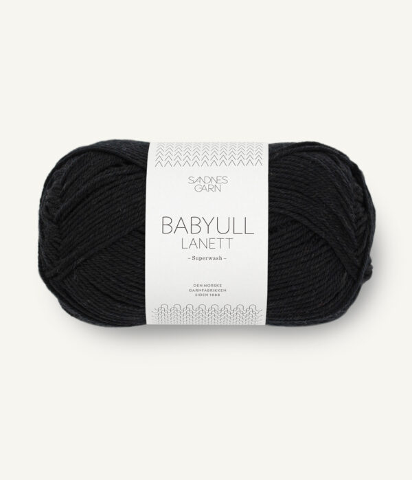 Sandnes-Garn-Baby-wool-lanett-1099-Black Sandnes Garn Baby Ull Lanett 1099 Black