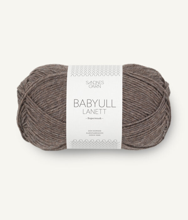 Sandnes-Garn-Baby-wool-lanett-2652-Medium-Brown-Heathered Sandnes Garn Baby Ull Lanett 2652 Brown Melange