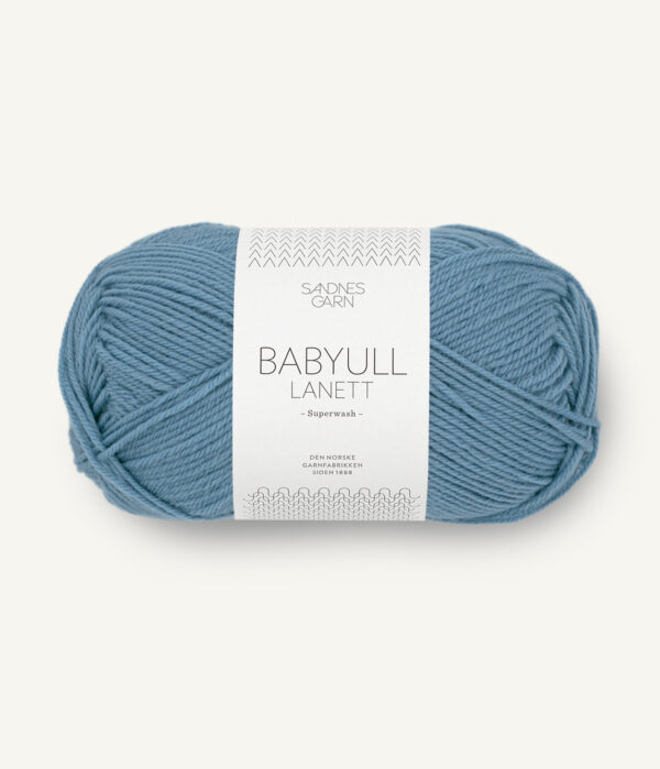 Sandnes-Garn-Baby-wool-lanett-6033-Medium-Blue Sandnes Garn Baby Ull Lanett 6033 Denim Blue