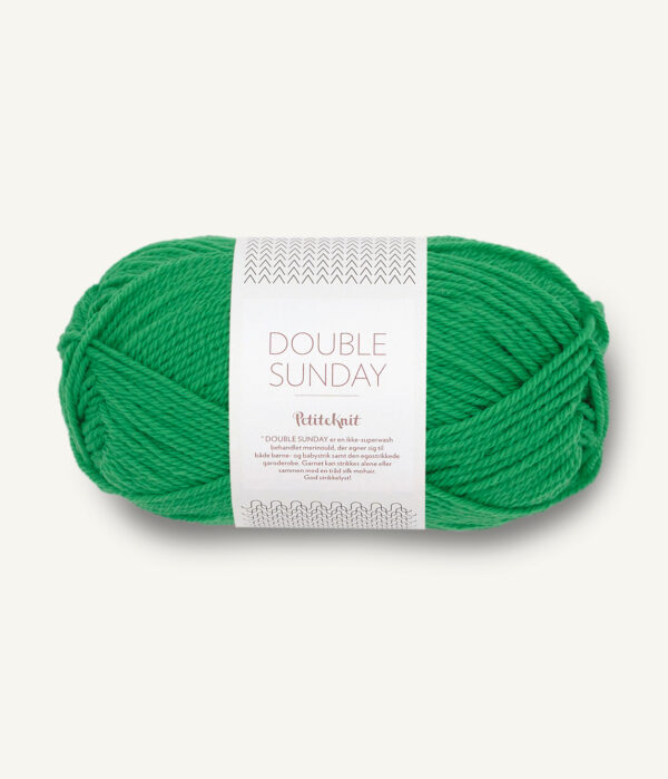 Sandnes Garn Double Sunday - 8236 PetiteKnit Statement Green Sandnes Garn Double Sunday - 8236 PetiteKnit Statement Green