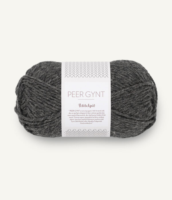 Sandnes Garn Peer Gynt - 1065 PetiteKnit Charcoal Melange Sandnes Garn Peer Gynt - 1065 PetiteKnit Charcoal Melange