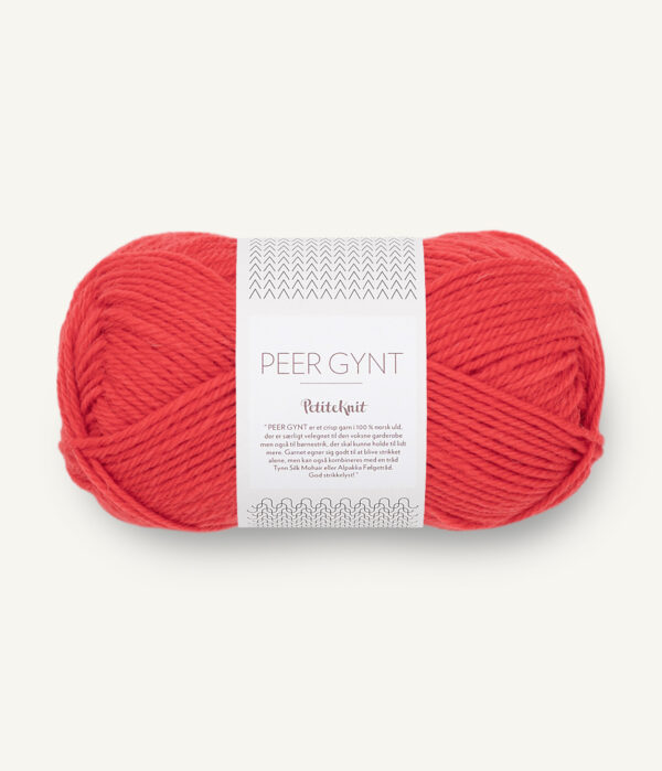 Sandnes Garn Peer Gynt - 4008 PetiteKnit Poppy Sandnes Garn Peer Gynt - 4008 PetiteKnit Poppy