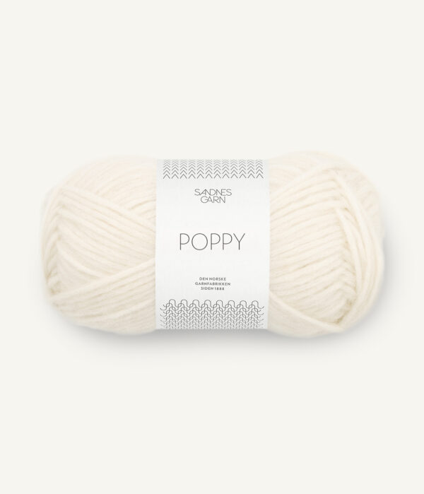 Sandnes Garn Poppy - 1002 White Sandnes Garn Poppy - 1002 Wit