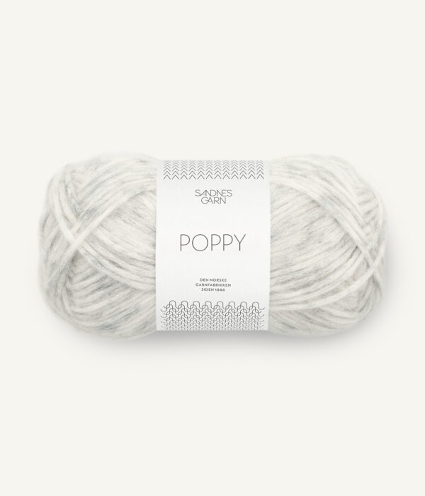 Sandnes Garn Poppy - 1021 Light Grey Heathered Sandnes Garn Poppy - 1021 Lichtgrijs gemêleerd
