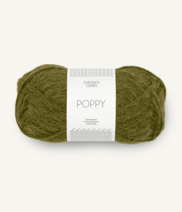 Sandnes Garn Poppy - 9563 Dark Green Moss Sandnes Garn Poppy - 9563 Donkergroen mos