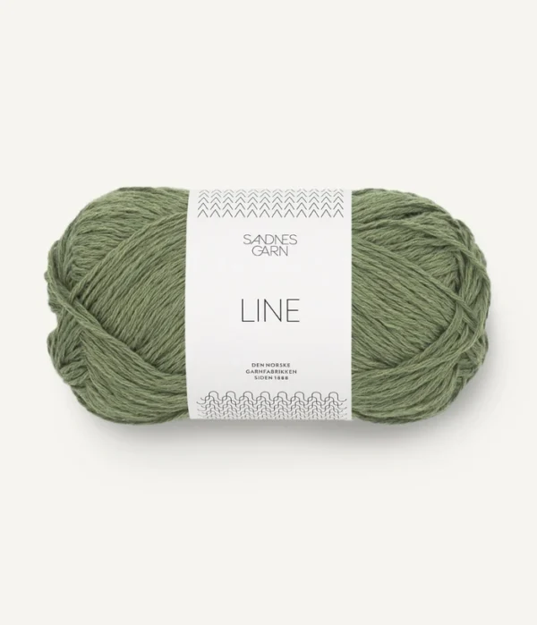 Sandnes Garn Line - 9062 Olive Green Sandnes Garn Line - 9062 Olive Green