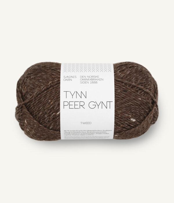 Sandnes Garn Tynn Peer Gynt - 3085 Dark Brown Tweed Sandnes Garn Tynn Peer Gynt - 3085 Dark Brown Tweed