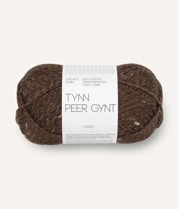 Sandnes Garn Tynn Peer Gynt - 3085 Dark Brown / Brown Tweed Sandnes Garn Tynn Peer Gynt - 3085 Dark Brown / Brown Tweed