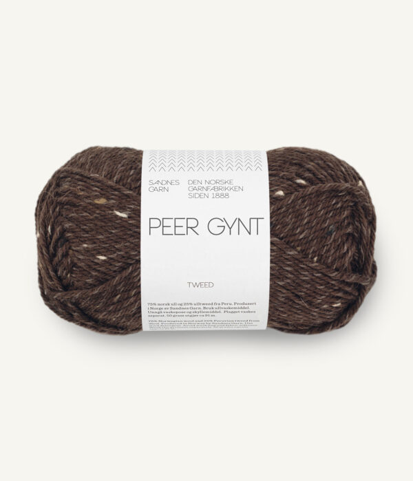 Sandnes Garn Peer Gynt - 3085 Dark Brown Tweed Sandnes Garn Peer Gynt - 3085 Dark Brown Tweed