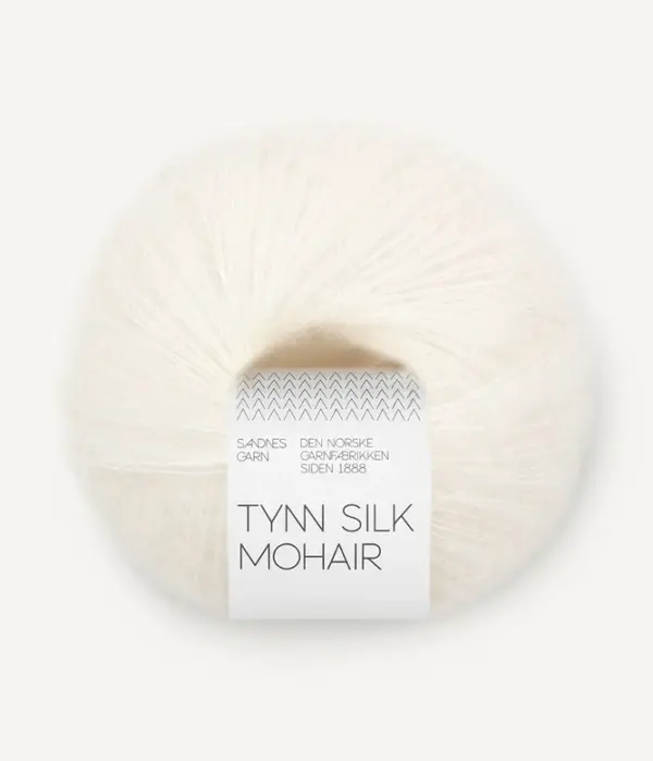 Sandnes Garn Tynn Silk Mohair - 1001 True White Sandnes Garn Tynn Silk Mohair - 1001 True White