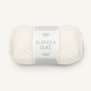 Sandnes Garn Alpakka Silke – 1002 White Sandnes Garn Alpakka Silke 1002 Weiß