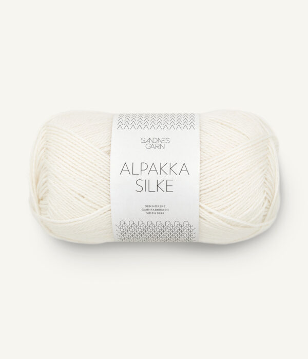 Sandnes Garn Alpakka Silke - 1002 White Sandnes Garn Alpakka Silke 1002 Weiß