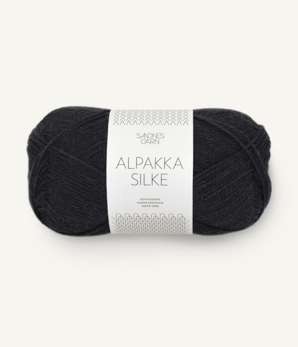 Sandnes Garn Alpakka Silke - 1099 Black Sandnes Garn Alpakka Silke 1099 Schwarz