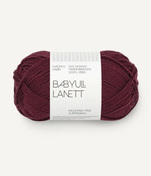 babyulllanett-4372.webp Sandnes Garn Baby Ull Lanett 4372 Burgundy