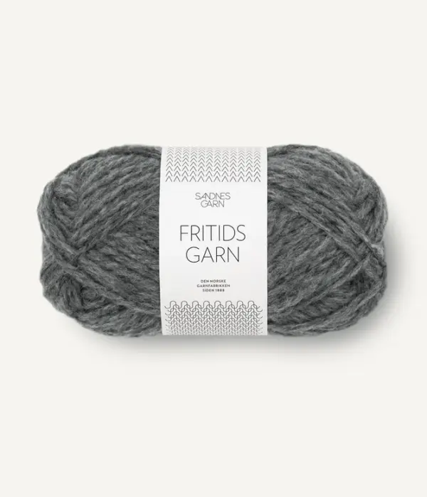 fritidsgarn-1055.webp Sandnes Garn Fritidsgarn 1055 Dark Grey Melange